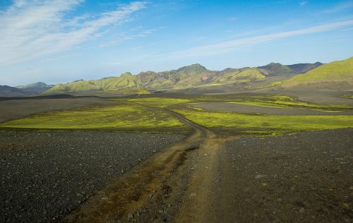 Iceland, Langisjór, Trasa, Dykuma, Putos