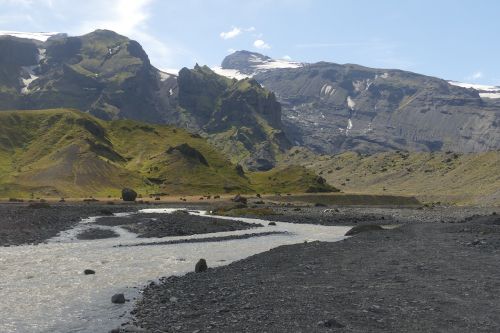 Iceland, Thor Ženklas, Dykuma, Gamta, Ledynas, Kraštovaizdis, Sluoksnis, Kalnai, Upė, Eyjafjallajökull, Akmenukas, Vulkanas, Vulkanizmas, Aukščiausiojo Lygio Susitikimas