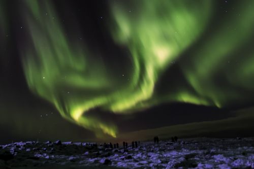 Iceland, Šiaurės Pašvaistė, Aurora, Borealis, Reiškinys, Šviesa, Naktis, Dangus, Stebuklinga, Žalias