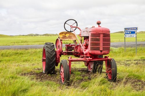 Iceland, Traktorius, Oldtimer, Traktoriai, Žemdirbystė