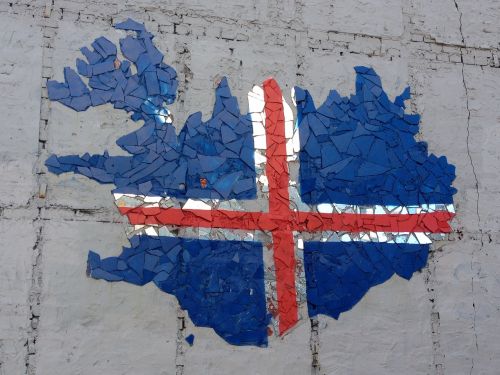 Iceland, Gatvės Menas, Vėliava