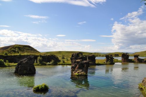 Iceland, Höfði, Vanduo, Kraštovaizdis, Akmenys, Rokas, Gamta, Idiliškas, Vaizdingas, Poilsis