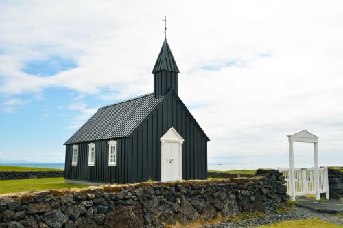 Iceland, Budukirkja, Bažnyčia, Garbinimo Namai, Koplyčia
