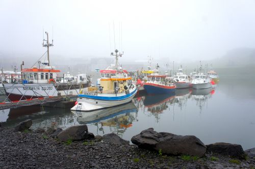 Iceland, Uostas, Žvejybos Laivai