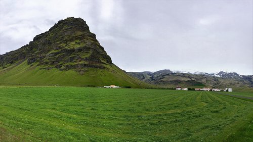 Islandija,  Žalias,  Kalnų,  Lauke,  Žymus Objektas,  Atostogos,  Turizmas
