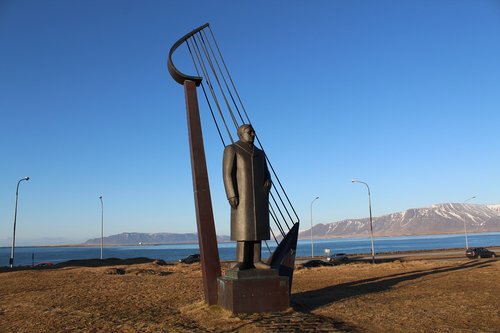 Islandija,  Statula,  Paminklas,  Skulptūra,  Turizmas,  Reikiavik,  Turistų Kelionės Tikslas,  Simbolis