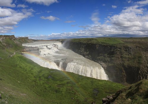 Islandija,  Gullfoss,  Krioklys,  Islandų,  Upė,  Kaskada,  Didingas,  Gamtos Jėga,  Didelis