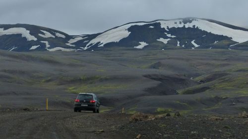 Iceland, Trasa, Ledynai, Automobilis