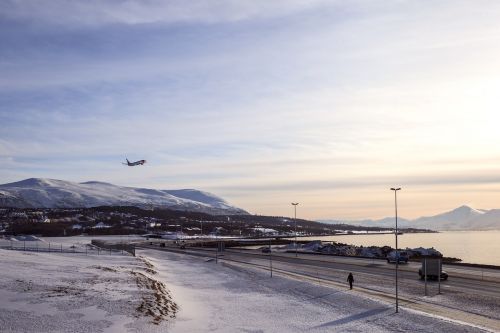 Iceland, Sniegas, Kraštovaizdis, Kraštovaizdis, Kelias, Lėktuvas