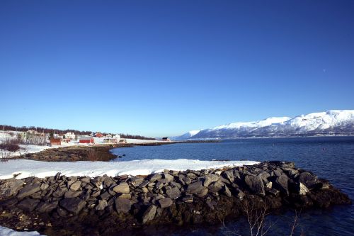 Iceland, Sniegas, Kraštovaizdis, Mėlynas Dangus