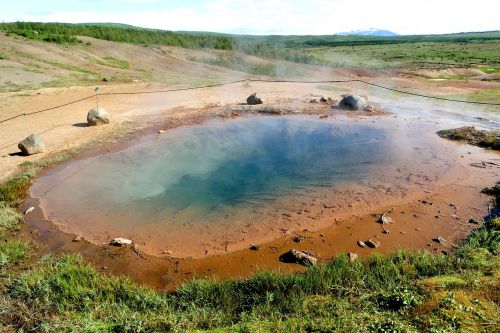 Iceland, Geizeris, Geizeris, Karštosios Versmės, Vanduo, Spalva, Spalvos, Šiluma, Gamta, Kraštovaizdis, Spalvos, Spalvinga, Paviršius