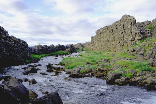 Öxarárfoss, Iceland, Gamta, Kraštovaizdis, Kaskados, Krioklys