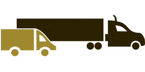 Piktograma, Sunkvežimis, Van, Transportas, Nemokama Vektorinė Grafika