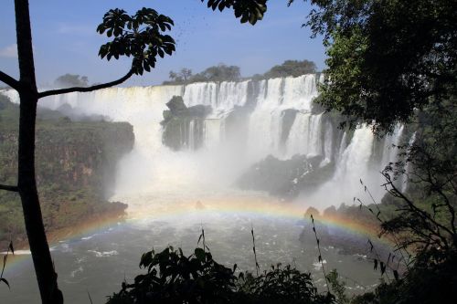 Iguazu, Krioklys, Iguazú Kriokliai, Argentina, Vanduo, Vaivorykštė, Gamta, Cataratas, Purkšti, Unesco Pasaulio Paveldas