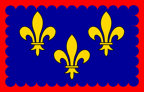 Ile-De-France, Vėliava, Prancūzijos Karalystė, Prancūzų Kalba, Regionas, Šalis, Nemokama Vektorinė Grafika