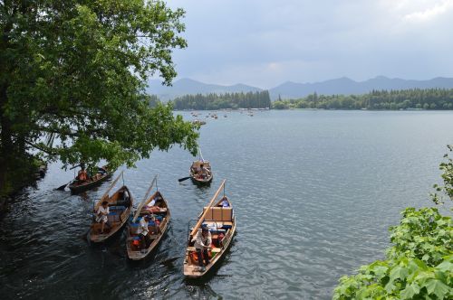 Hangzhou, Vakarų Ežeras, Kraštovaizdis, Kinija