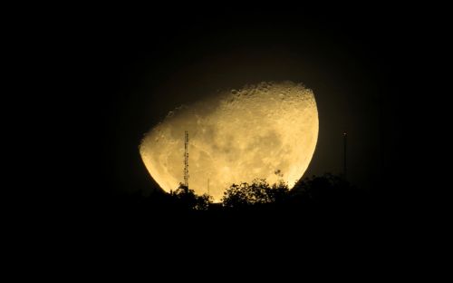 Vaizdas, Mėnulio Naktis, Naktinis Peizažas