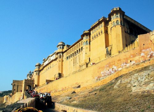 Indija, Gintaras, Rūmai, Fortas, Maharajah, Drambliai, Architektūra