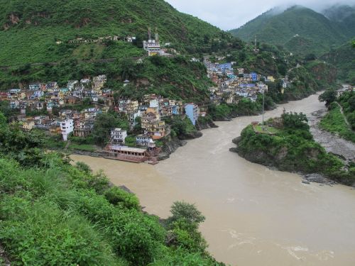 Indija, Devprayag, Susivienijimas, Bhagirathi, Alaknanda, Gangas, Šventoji Upė