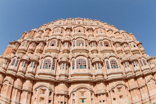 Indija, Vėjo Rūmai, Jaipur, Pastatas, Lankytinos Vietos, Architektūra, Fasadas, Hawa Mahal, Rajasthan