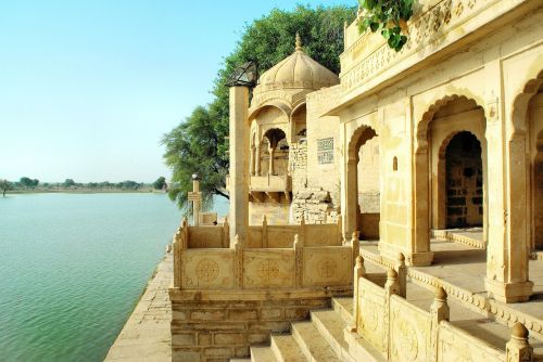 Indija, Rajasthan, Šventykla, Ežeras, Šventas, Religija, Hinduizmas, Architektūra