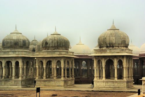Indija, Rajasthan, Jaisalmer, Cenotafai, Kapai, Maharajah, Architektūra