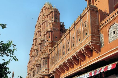 Indija, Rajasthan, Jaipur, Vėjo Rūmai, Rožinis Smiltainis, Architektūra, Paminklas, Maharajah, Langas
