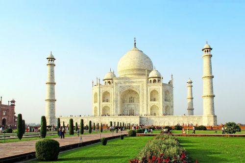 Indija, Agra, Taj Mahal, Baseinas, Apmąstymai, Paminklas, Kapas, Marmuras, Alėja