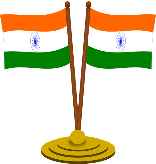 Indija, Vėliava, Nepriklausomumas, Trispalvis, Šalis, Valstybė, Nemokama Vektorinė Grafika