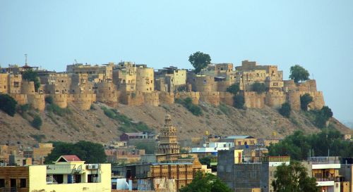 Indija, Rajasthan, Jaisalmer, Uptown, Tvirtovės, Geltonas Miestas, Geltonas Smiltainis, Sienos, Paveldas