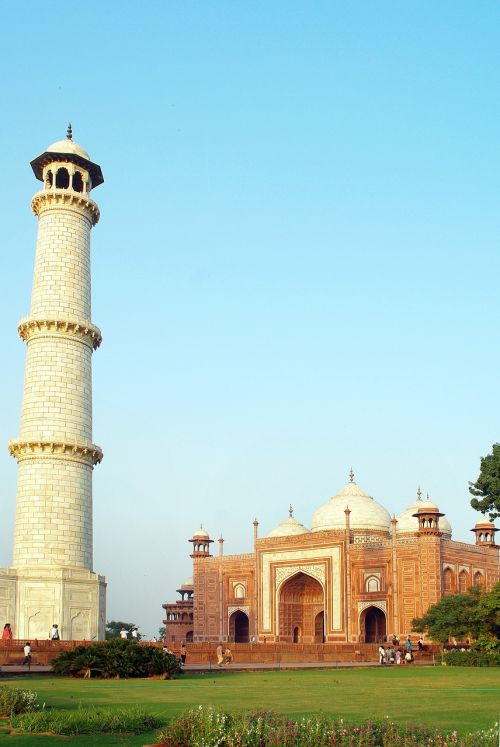 Indija, Agra Taj Mahal, Mauzoliejus, Marmuras, Stebuklas, Kapas, Mečetė, Moghalas, Religija, Minaretas