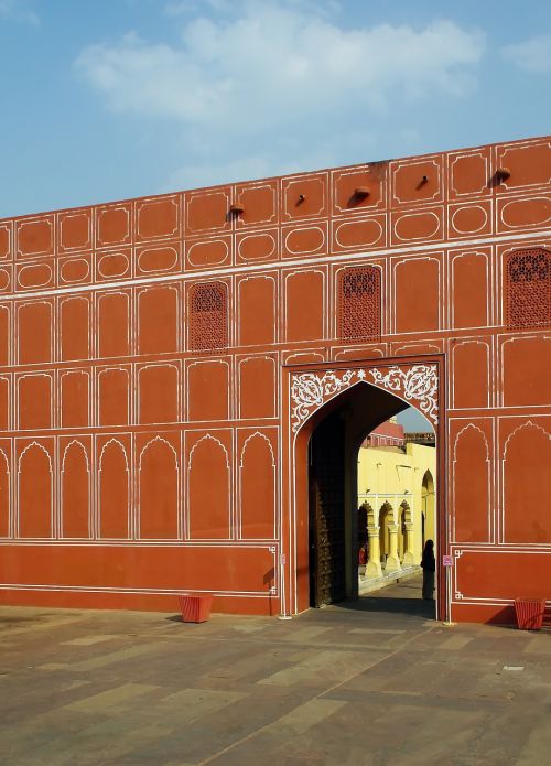 Indija, Jaipur, Veranda, Rūmai, Maharajah, Fasadas, Siena