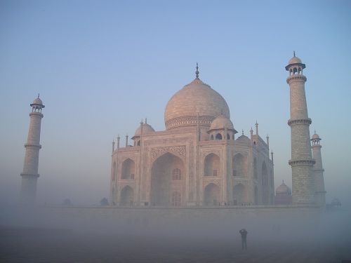 Indija, Taj, Mahal, Agra, Šventykla, Kapas, Kapas, Rūkas
