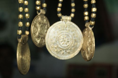 Indijos,  Metalinis,  Medalionas,  Amatai,  Orissa,  Indijos Medalionai