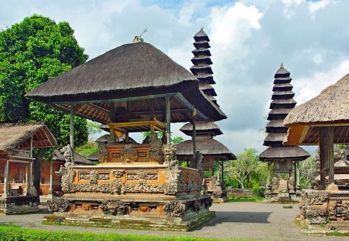 Indonezija, Bali, Pagoda, Mengwi, Taman Temple Ayun, Konstrukcijos, Kelis Stogus