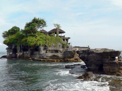 Indonezija, Bali, Šventykla, Tanah Lot, Religija, Sala, Budistinis, Architektūra
