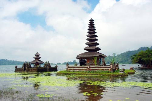 Indonezija, Bali, Ulun Danu, Bratano Ežeras, Šventykla, Religija, Budizmas, Malda, Ežeras, Apmąstymai