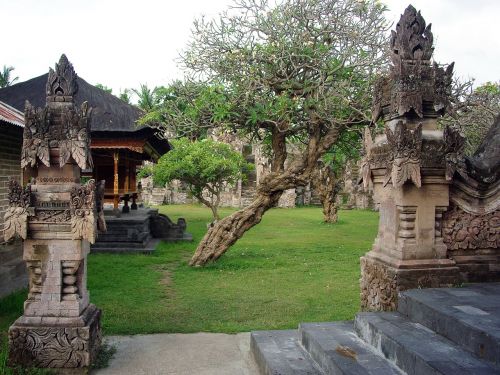 Indonezija, Bali, Šventykla, Kiemas, Budistinis, Šventas, Malda, Architektūra, Statulos