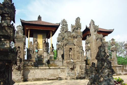 Indonezija, Bali, Šventykla, Skulptūros, Statulos, Religija, Religinis, Architektūra, Religinis Paminklas