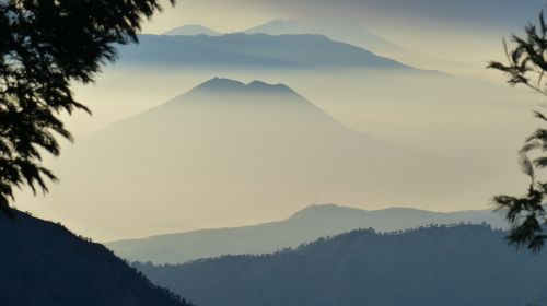 Indonezija, Vulkanas, Bėrimas, Java, Kraštovaizdis