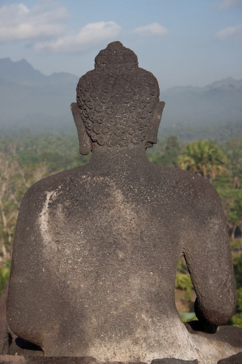 Indonezija, Bropudur, Java, Statula