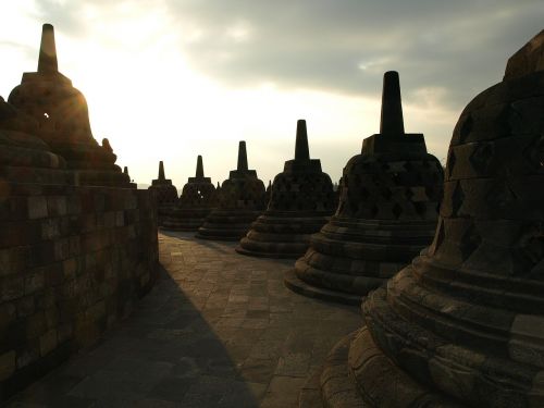 Indonezija, Borobuduras, Šventykla, Asija