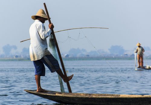 Inle Ežeras, Burma, Valtis, Inle, Ežeras, Žvejai