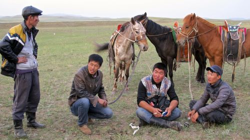 Vidinė Mongolija, Kaubojus, Arkliai, Arklys, Dangus, Istorija, Peizažas