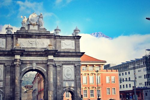 Innsbruck, Paminklas, Alpės, Kalnas, Austria, Architektūra, Europa, Senas, Istorija, Miesto Panorama