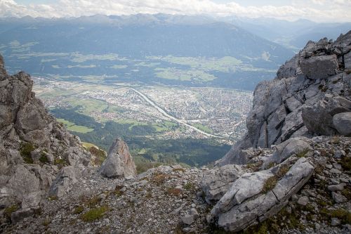 Innsbruck, Miestas, Tyrol, Austria, Kalnai, Vasara, Valstybinis Kapitalas, Alpių, Panorama