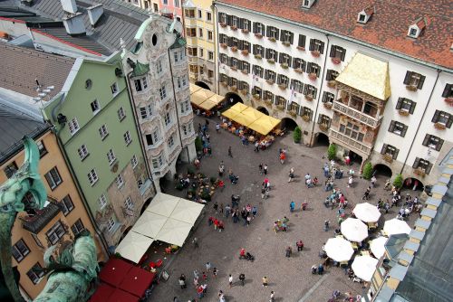 Innsbruck, Piazza, Centras, Austria
