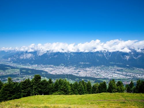 Innsbruck, Kalnai, Kraštovaizdis, Vaizdu Į Slėnį