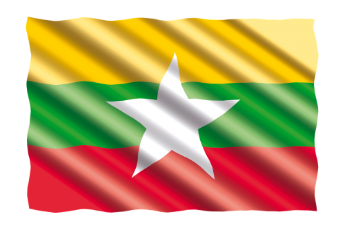 Tarptautinis, Vėliava, Burma