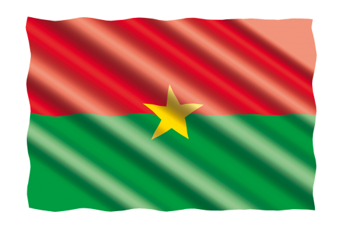 Tarptautinis, Vėliava, Burkina Fasas